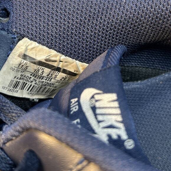 Nike Air Force 1 Low Midnight Navy Blue White 2016 488298-436 Men’s Size 11.5 - Picture 8 of 9